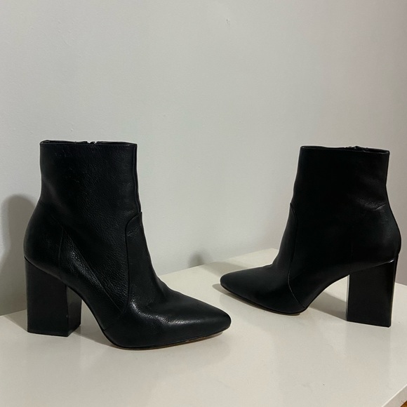 Vince Camuto black heeled boots. Real leather. Size 8. - Picture 10 of 14